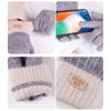 Women Men Warm Winter Touch Screen Gloves Stretch Knit Mittens Wool Full Finger Guantes Female Crochet Glove