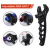 Adjustable An 3 4 6 8 10 12 Aluminum WRENCH HOSE Spare Parts Fitting Tool Aluminum Spanner Hose Fitting Tool Spanner Black
