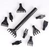 1set Adjustable Leather Punch Tooth Head, 4/5/6mm Leather Stitching Punching Set, Handmade Diy Leather Polishing & Cutting Tool