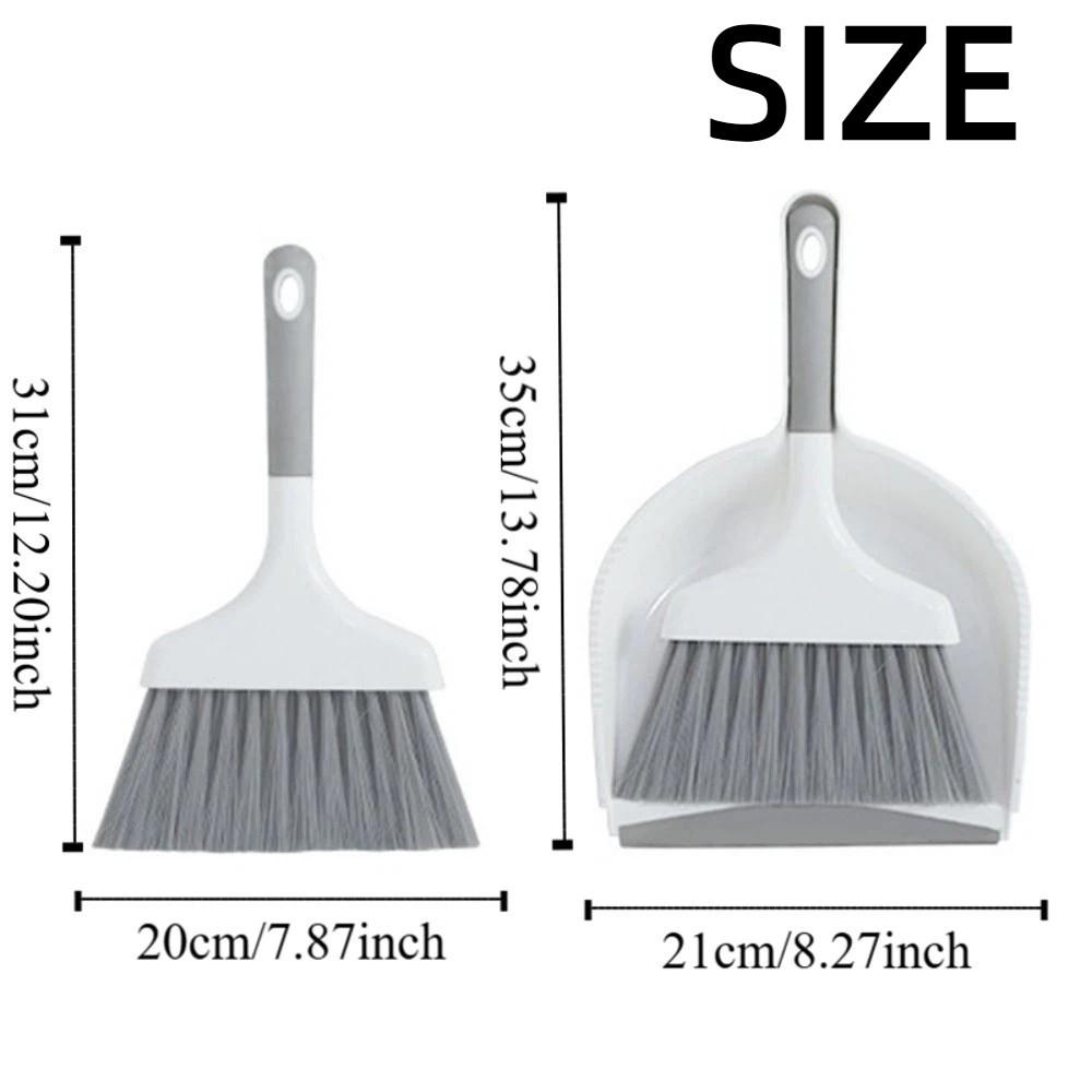 Handheld Mini Dustpan and Brush Set Flexible Desktop Mini Broom Set  Window Gap Cleaning