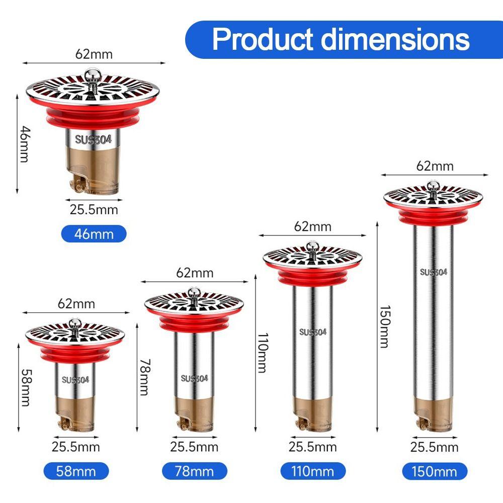 Insect Proof Removable Seal Stopper Easy Install Basin Drain Filter  Water Drain Supplies