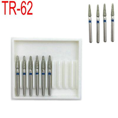 10pcs/set Dental 1.6mm FG Diamond Bur Drill Set Fit High Speed Handpieces Polishing For Dentistry Lab Equipment TR-62