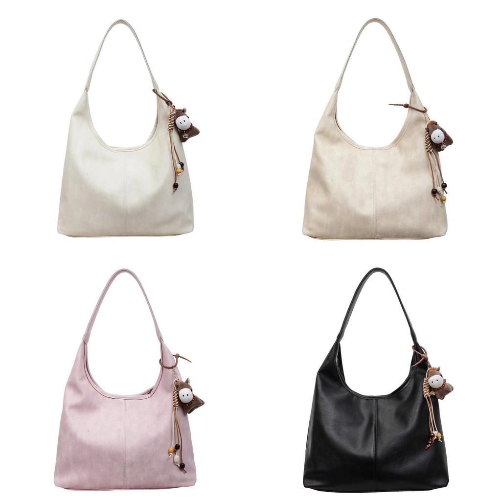 Urban Minimalist Pu Dumpling Bag With Magnetic Closure For Daily Use