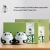 Jun XVII AQ Chinese Style Ceramic Panda Tea Canister
