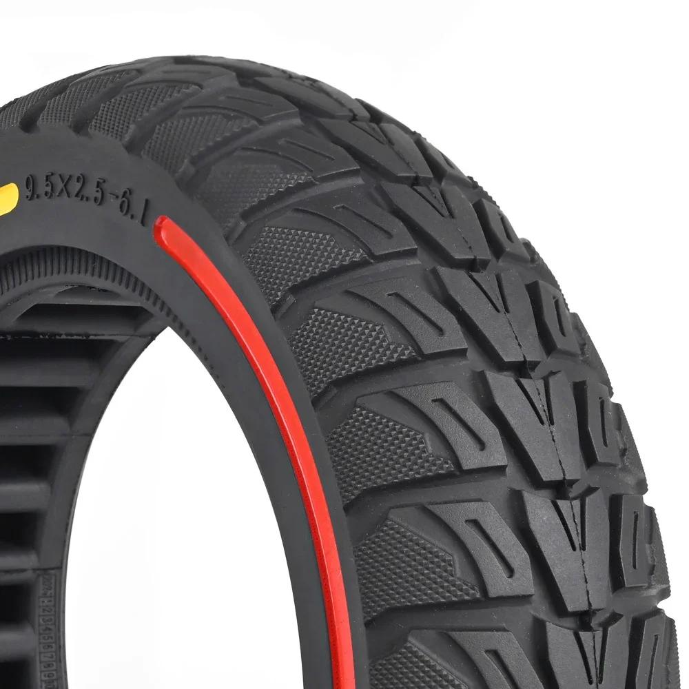 9.5x2.5-6.1 Anti-Explosion Tire Shock Absorber Honeycomb Tyre for NIU KQI3 Eectric Scooter 9.5inch Flick Color Solid Tire