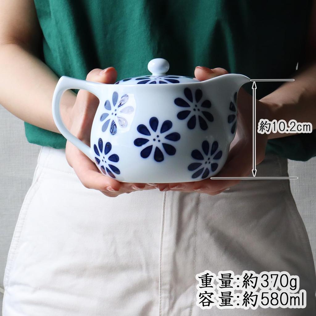 Functional Household Item. Clean Function, Water-repellent Finish, Tea Stain and Stain Resistant [Arita Ware, Made In Japan] Pot (Flower-shaped,