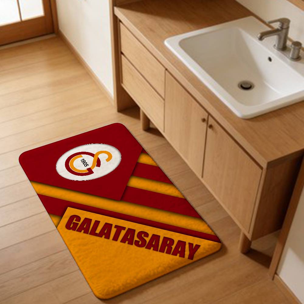 Zerbino Squadra di Calcio Galatasaray Stile Nordico Zerbino per Casa Tappetini per Bagno-WC Tappetini per Camera da Letto Comodino