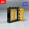 Non-Toxic Moc Bricks Pane Lattice Window 1X2X3 1X4X3 For Building Blocks Garden Scene 60607 60594 Assembles Particles Children'S Toys