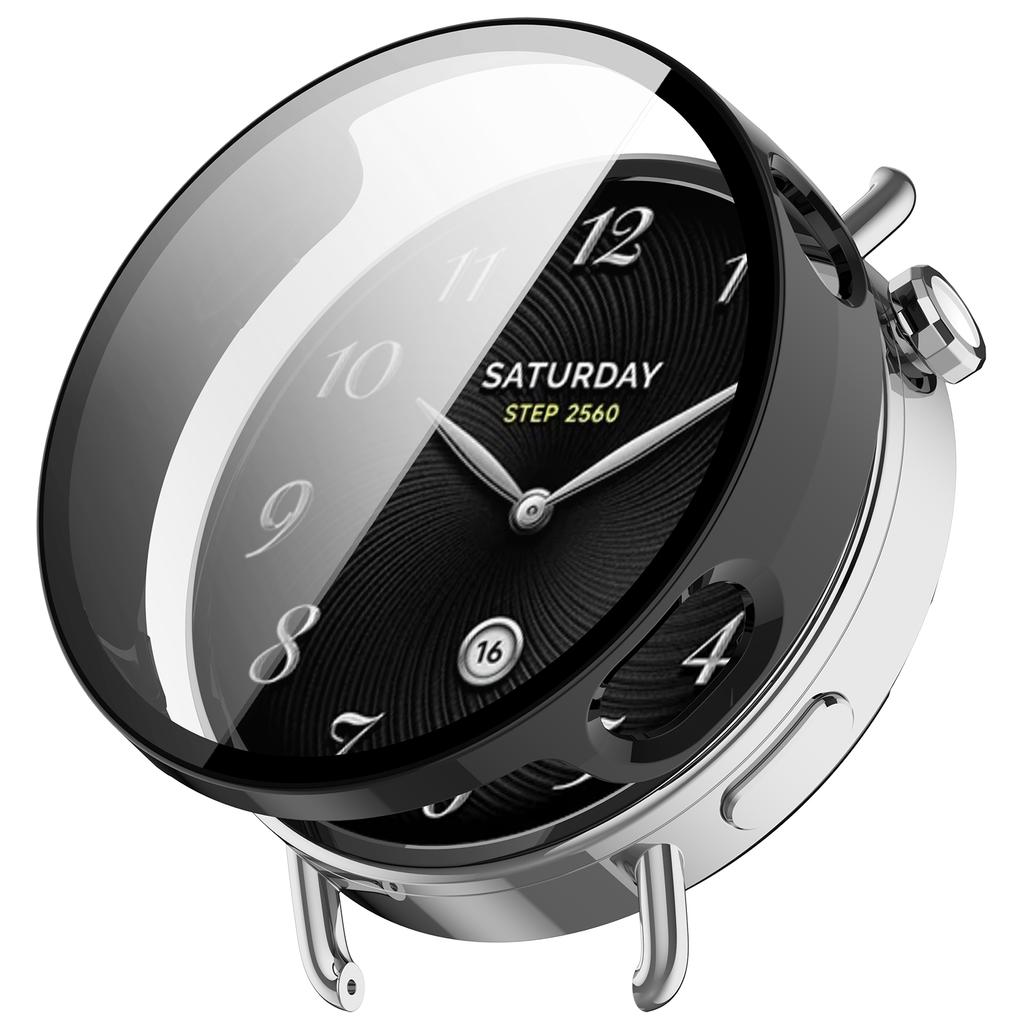 PC+Tempered glass shell for Xiaomi Watch S4 41mm smart watch case Full coverage hard shell For Mi watch s4 cover accessories