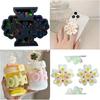 Holographic Resin Keychain Mold Flower Epoxy Resin Casting Mold for DIY Crafts Jewelry Making Phone Holder Silicone Mold