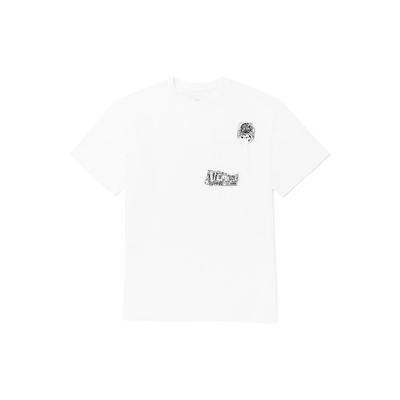 Vans X Duyanaizi Collaboration Fun Pattern Casual Round Neck Short Sleeve T-Shirt Unisex Tops White VN0A5F43WHT