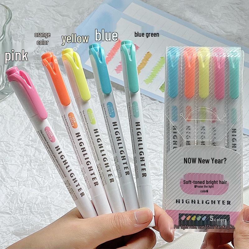 Zebra Double-Ended Highlighter: 30 Vibrant Colors, No Bleed, Perfect for Students and Planners