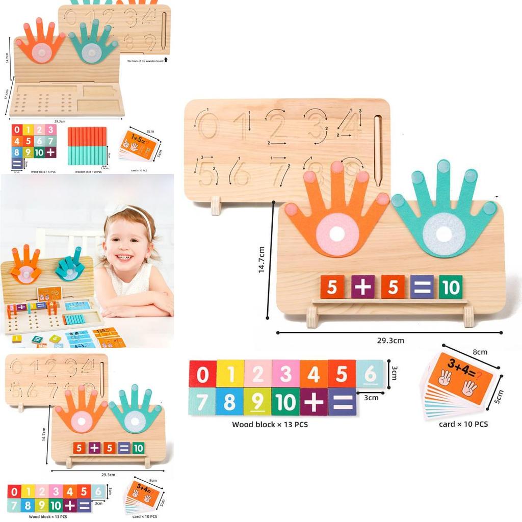 Wooden Montessori Number Teaching Aids For Preschool Math Learning And Cognitive Development