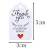 100pcs Paper Jewelry Packaging Blank Labels Display THANK YOU Tags Price Stickers With Rope Necklace Making Bracelet Supplies