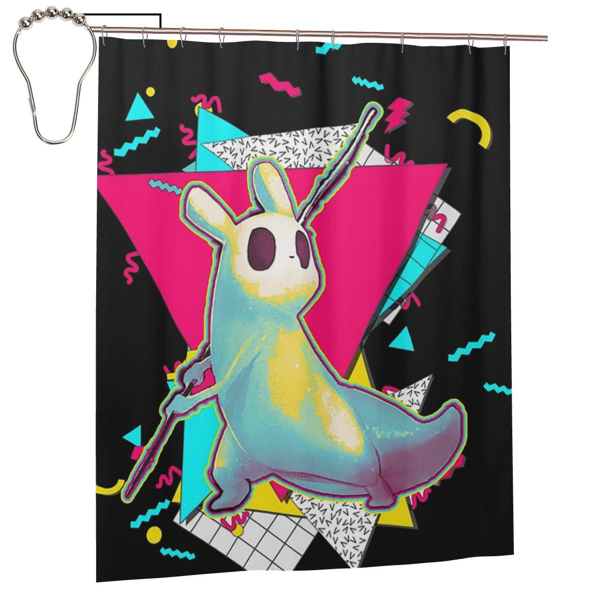 

Rain World Slugcats Pattern Game Shower Curtain Bathroom Polyester Waterproof Bath Curtains With Hooks W60H190(CM)-1 Pcs