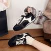 Ballet style retro contrasting color splicing flat bottom women's new versatile and comfortable casual sports shoes