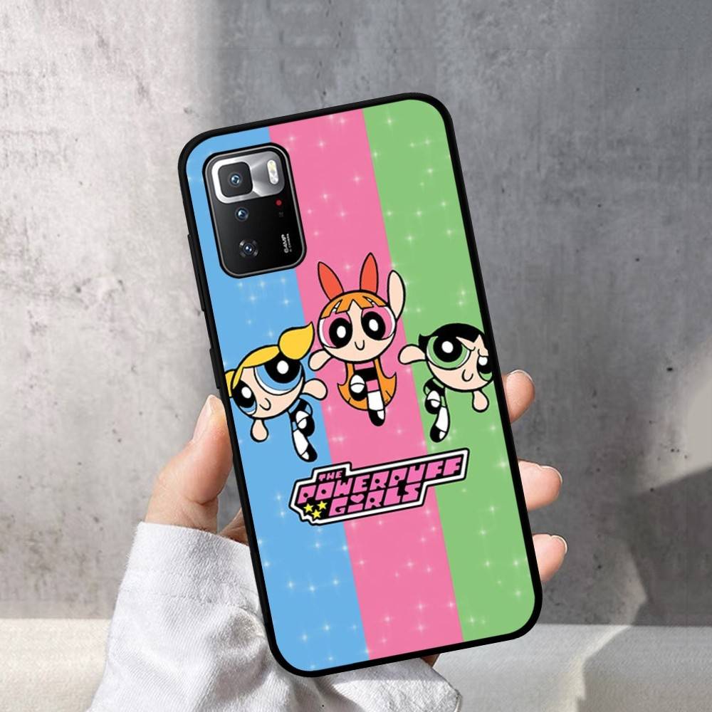 

Cute Girls P-Powerpuffes Phone Case For Redmi Note 4 X 5 A 6 7 8 T 9 9S 10 11 11S 11Epro Poco M3 Pro Redmi Note 9pro 4G