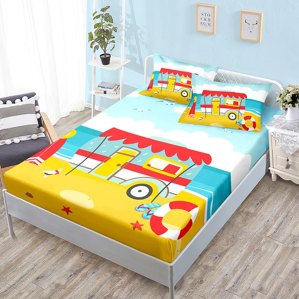 

Illustration Rv Mattress Kit Three-Piece Set Pillowcase Mattress Cover Mattress Protective Cover Sheet 100*190*40cm*1 Pillowcase 51*75cm*1