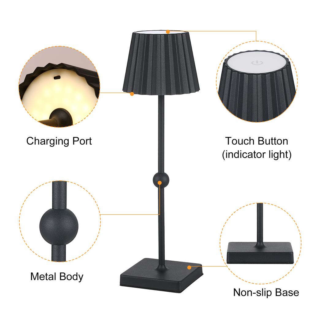 Bedroom Eye Care Rechargeable Desk Lamp Bedside Lamp Touchable Ambient Night Light