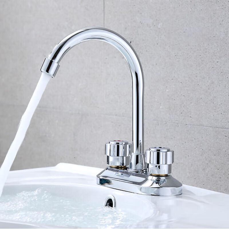 Deere Kupfer Doppelgriff Heiß- und Kaltwasser Waschtischarmatur