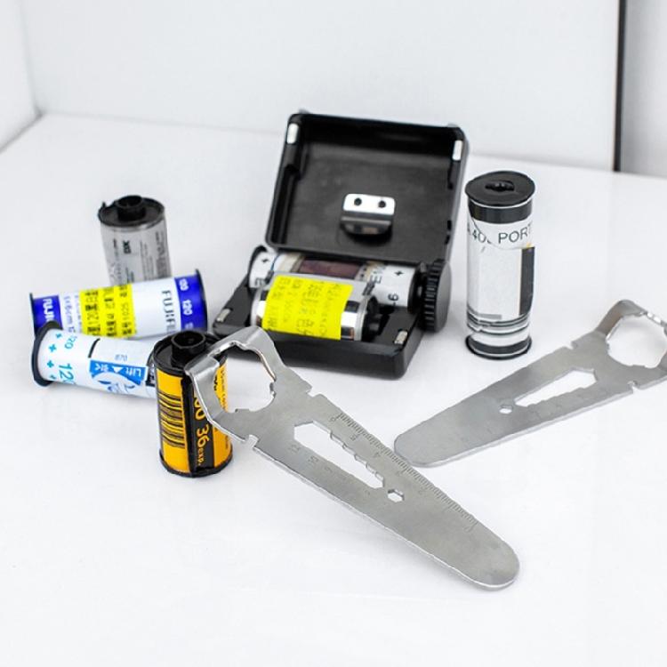 Stainless Steel Film Pickers with Clear Scale 135 Film Extractor Film Leader Retriever Roll Film Extractor Puller Tools