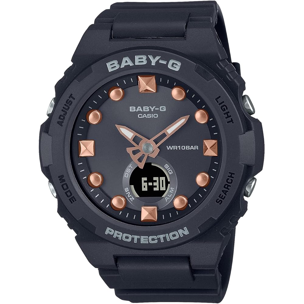 

Casio BGA-320-1AJF Women s Analog Watch Black Dial Resin Band Water Resistant