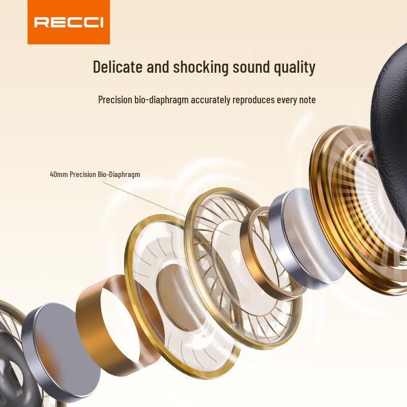 Recci REP-W95 Wireless Noise-Canceling Headphones