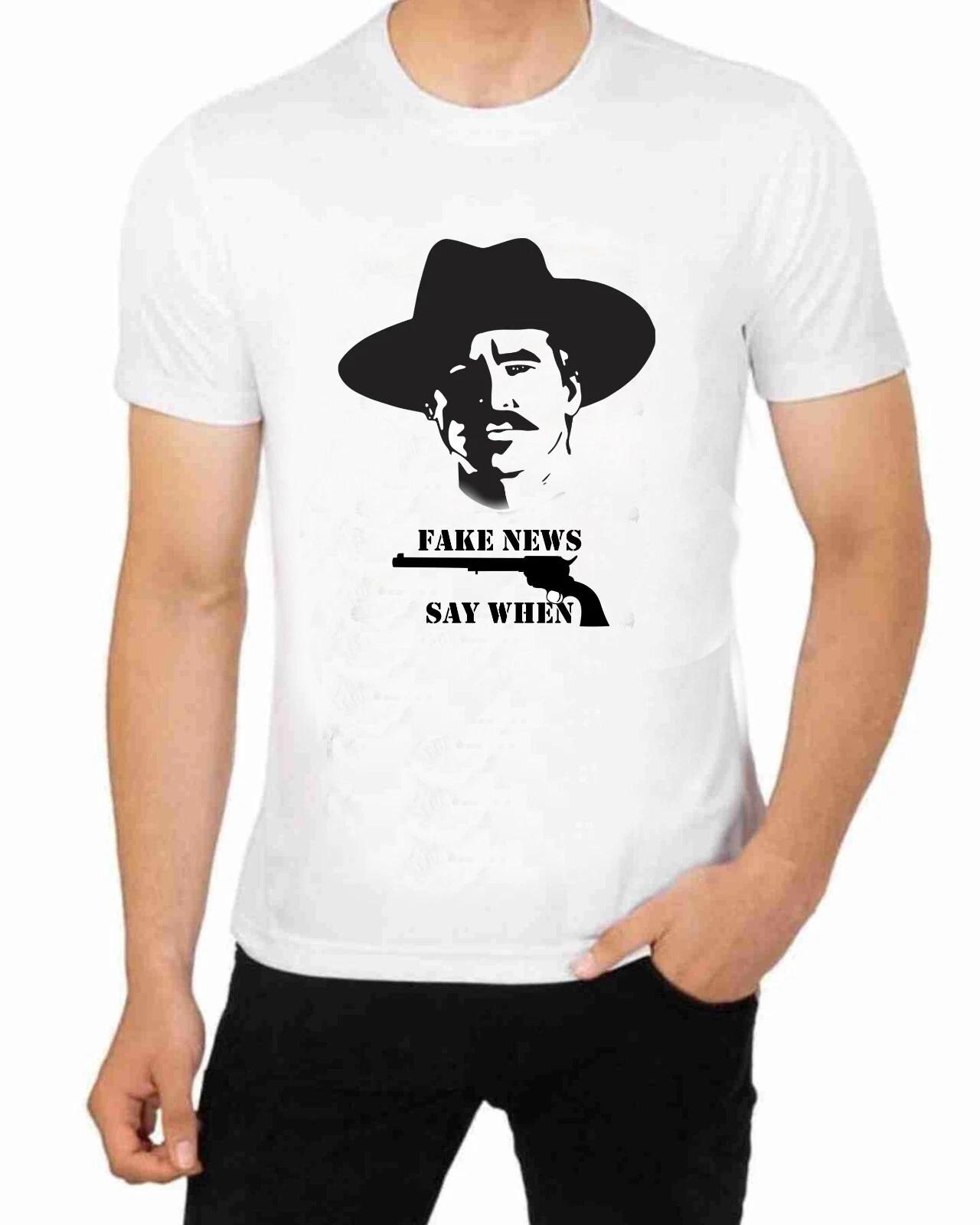 Футболка для мужчин Doc Holliday Say When Fake News S