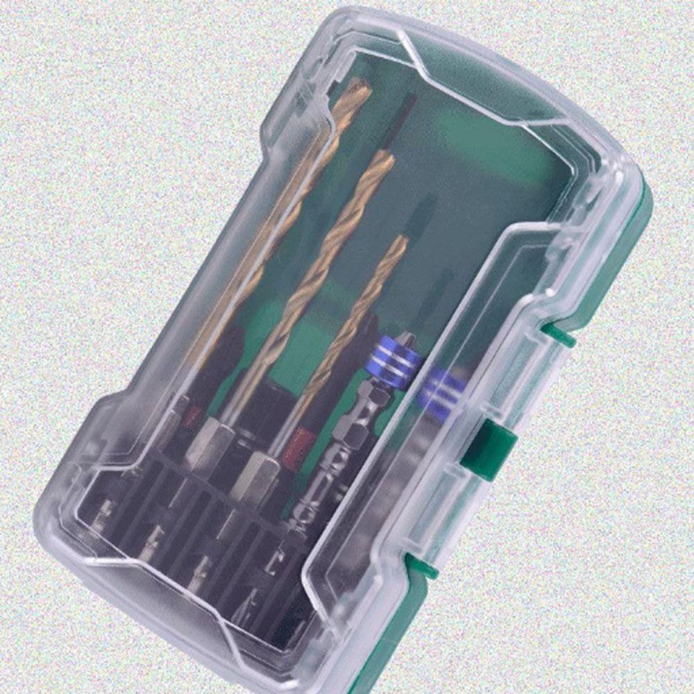 10Pcs/Set Impact Resistant Magnetic Drill Bit Set Magnetic Power Tools Kit Power Tools