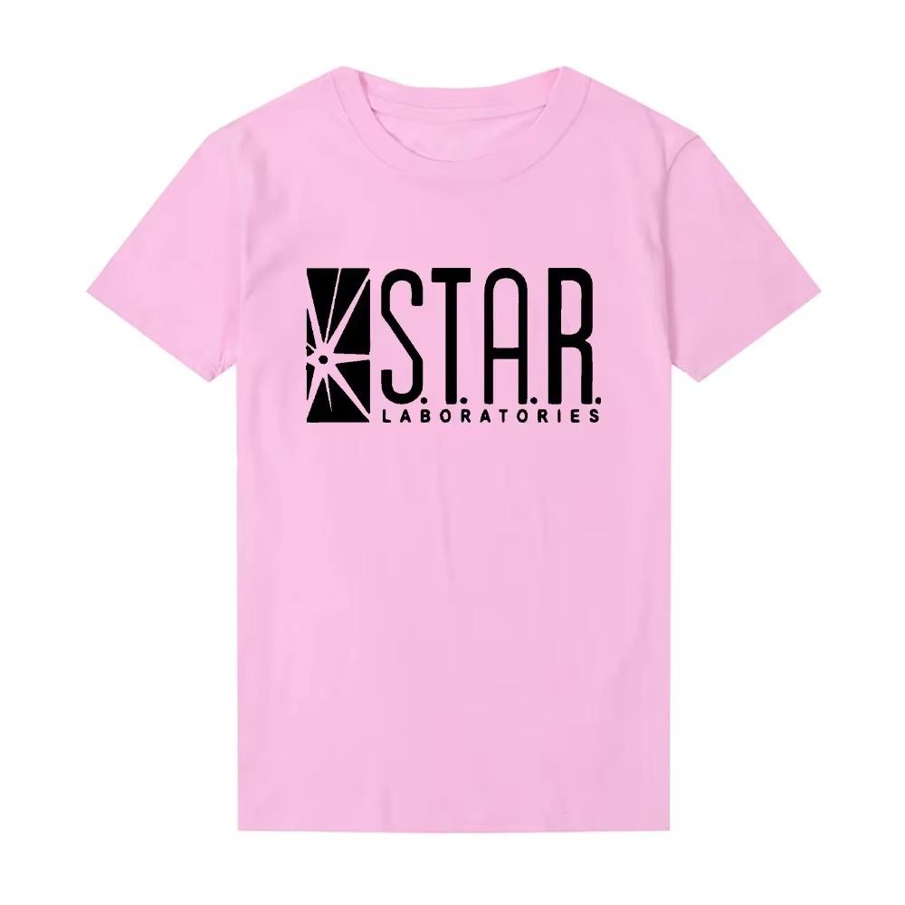 

Флэш DC Barry Allen Laboratories Star Labs с буквенным принтом женская футболка Повседневная хлопковая забавная рубашка футболка в стиле Харадзюку футболка топ 4XL