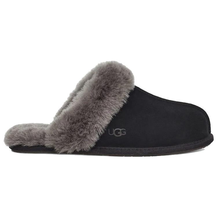 New UGG Scuffette Ii Slipper Black Grey Women's 1106872-BCGR