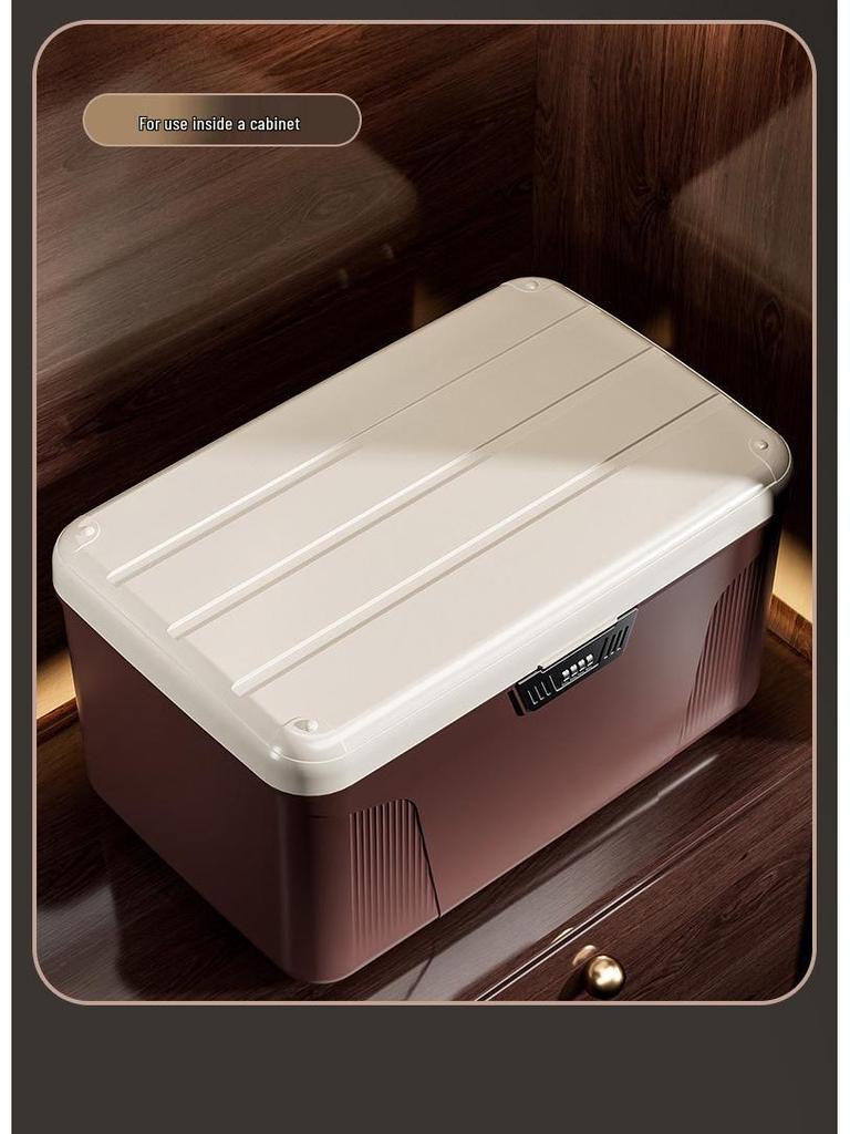 Cutie de Depozitare din Plastic Blocabilă pentru Obiecte de Valoare și Documente cu Organizator cu Parolă