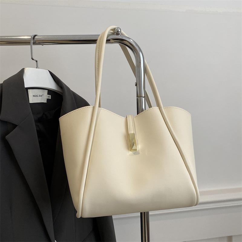 Retro Foreign Large-capacity Bag Women's Bag 2025 New Fashionable and Simple Tote Bag Niche Shoulder Armpit Bag