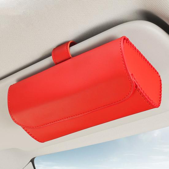 Sunglasses Holder with Hidden Magnetic Closure Simple Installation Car Sun Visor Universal Auto Eyeglasses Organizer Box