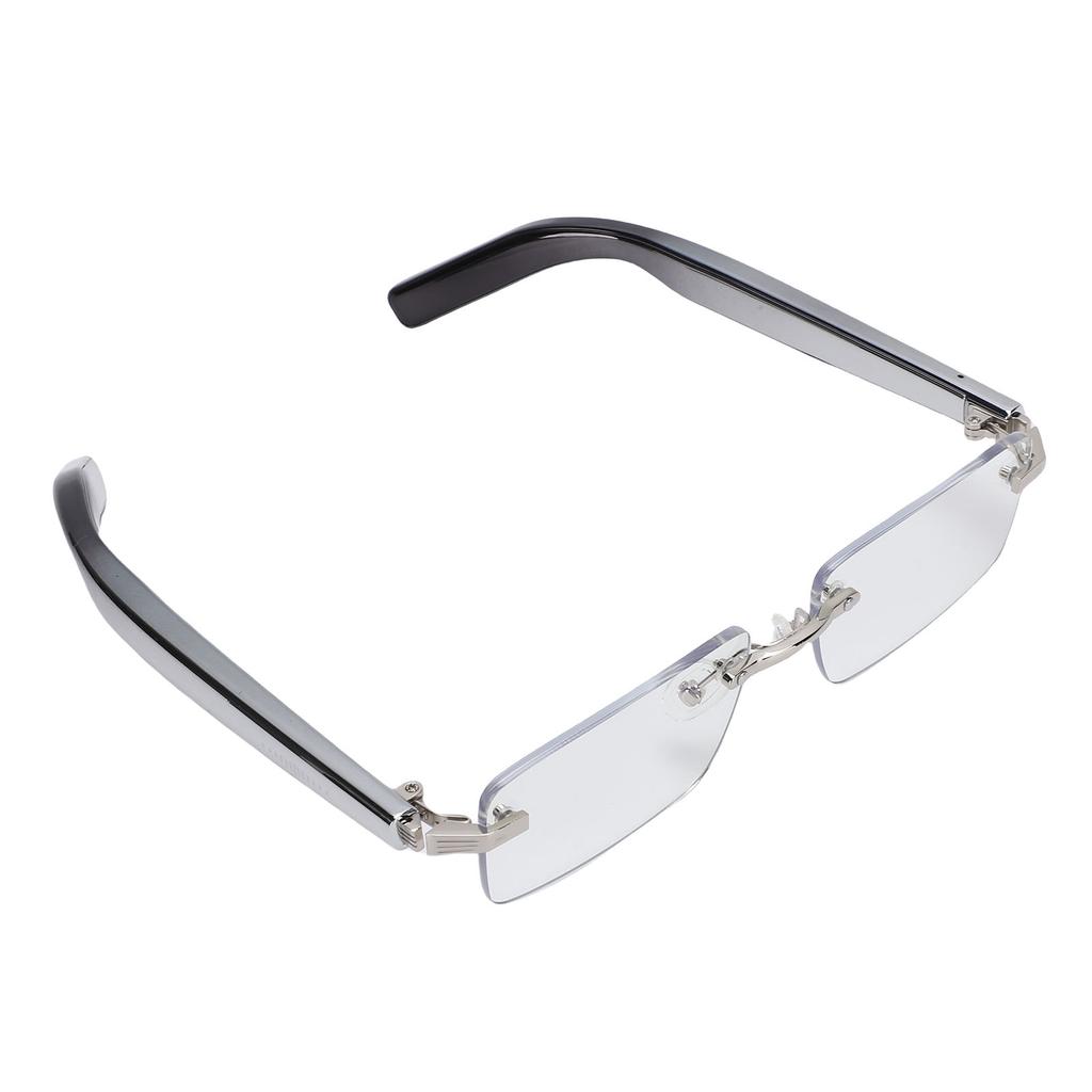 KI-Übersetzung Smart Brille Anruf Musik Randlos Bluetooth V5.3 Brille mit Blaulichtfiltergläsern