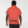 Zumba Wear Short Sleeve Size Z2T000023 Hoodie, XS, Orange,