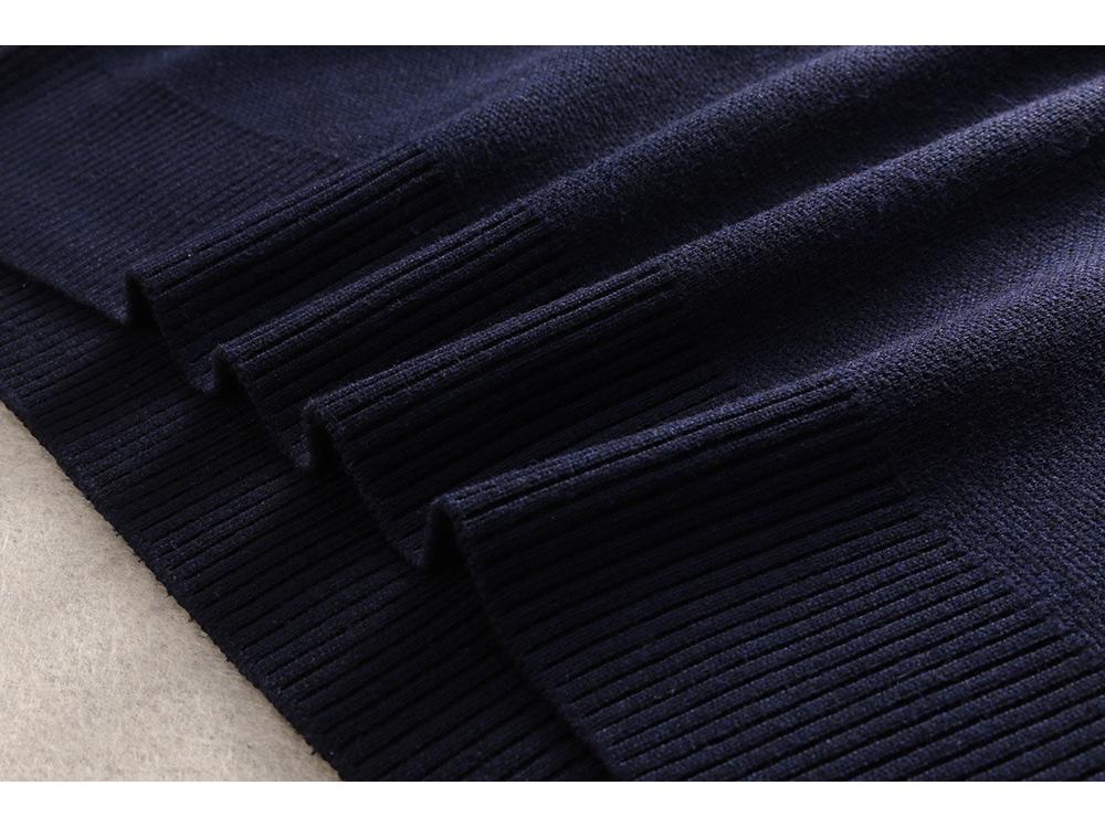 Men's Cashmere Sweater - Round Neck Bee Pattern Knitwear, High-Grade Warm Autumn/Winter Pullover