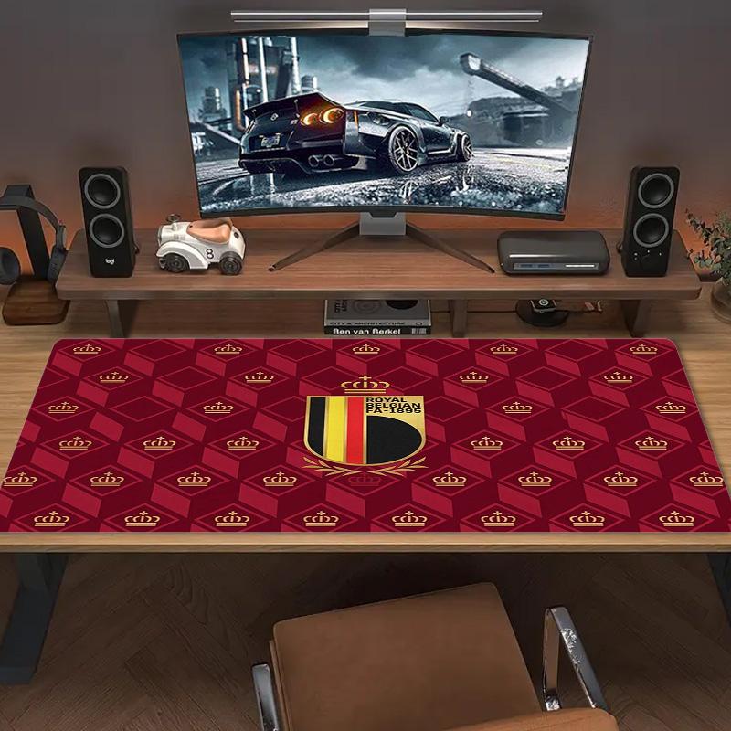 Belgium Color Mouse Pad Large Gaming Table Cushion Non-slip Laptop Tablet Big Mousepad XXL Mat Mini PC Playmat With Lock edge