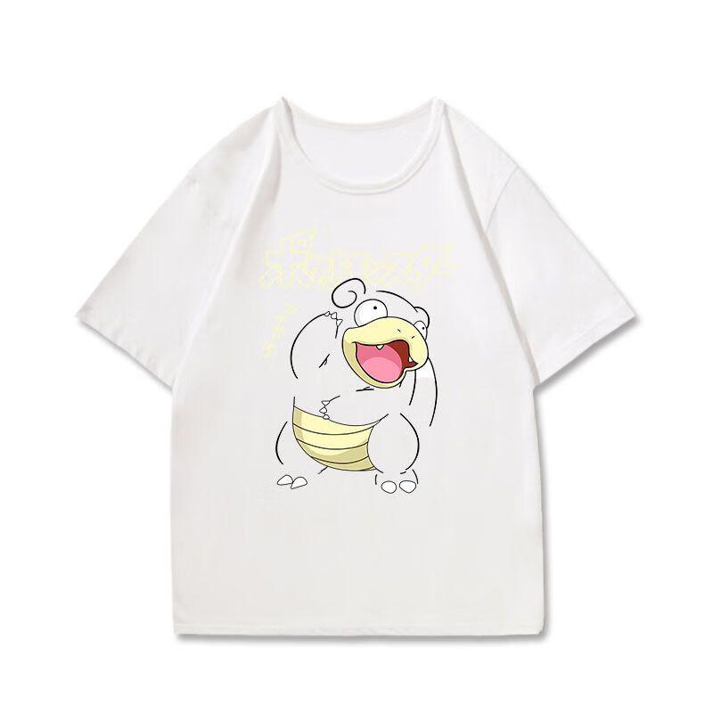 Pokémon Anime Printing Oversized Cotton Tshirt Men and Women Breathable Fashion Leisure Y2K Short Sleeve Summer Tshirt Unisex