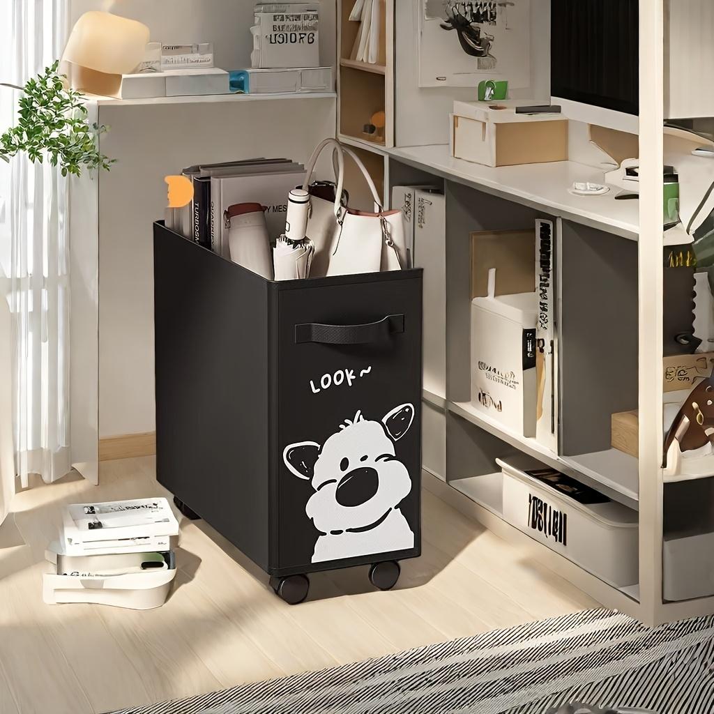 Office Moving Trolley with Wheels-Under-Desk Storage for Dorms,Perfect for Storing Books and Small Items,Office Supplies and Accessories,Shelf Basket