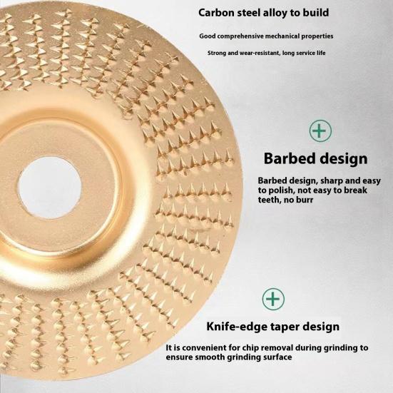 1/3Pcs Wood Carving Disc Set Rustproof High Durability Universal Grinding Wheel Shaping Discs Woodworking Angle Grinder Attachment
