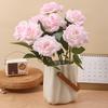 Artificial Silk Rose Bouquet For Wedding Decor Photography Props Use Home