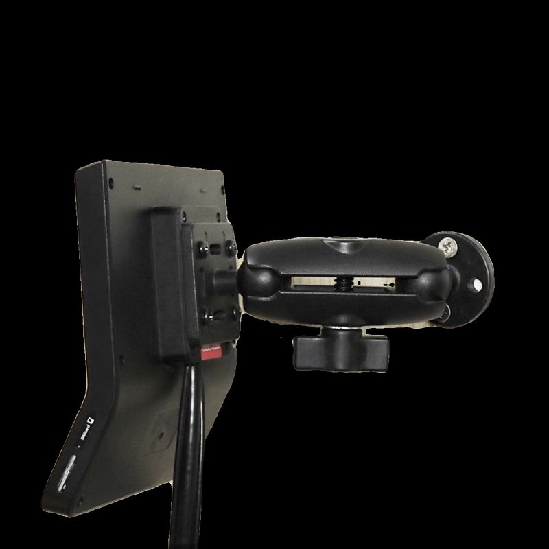 Beidou Vehicle-Mounted Bracket for Truck Cab, 1inch Ball Head, 30*37.5 Hole Position, Square Base