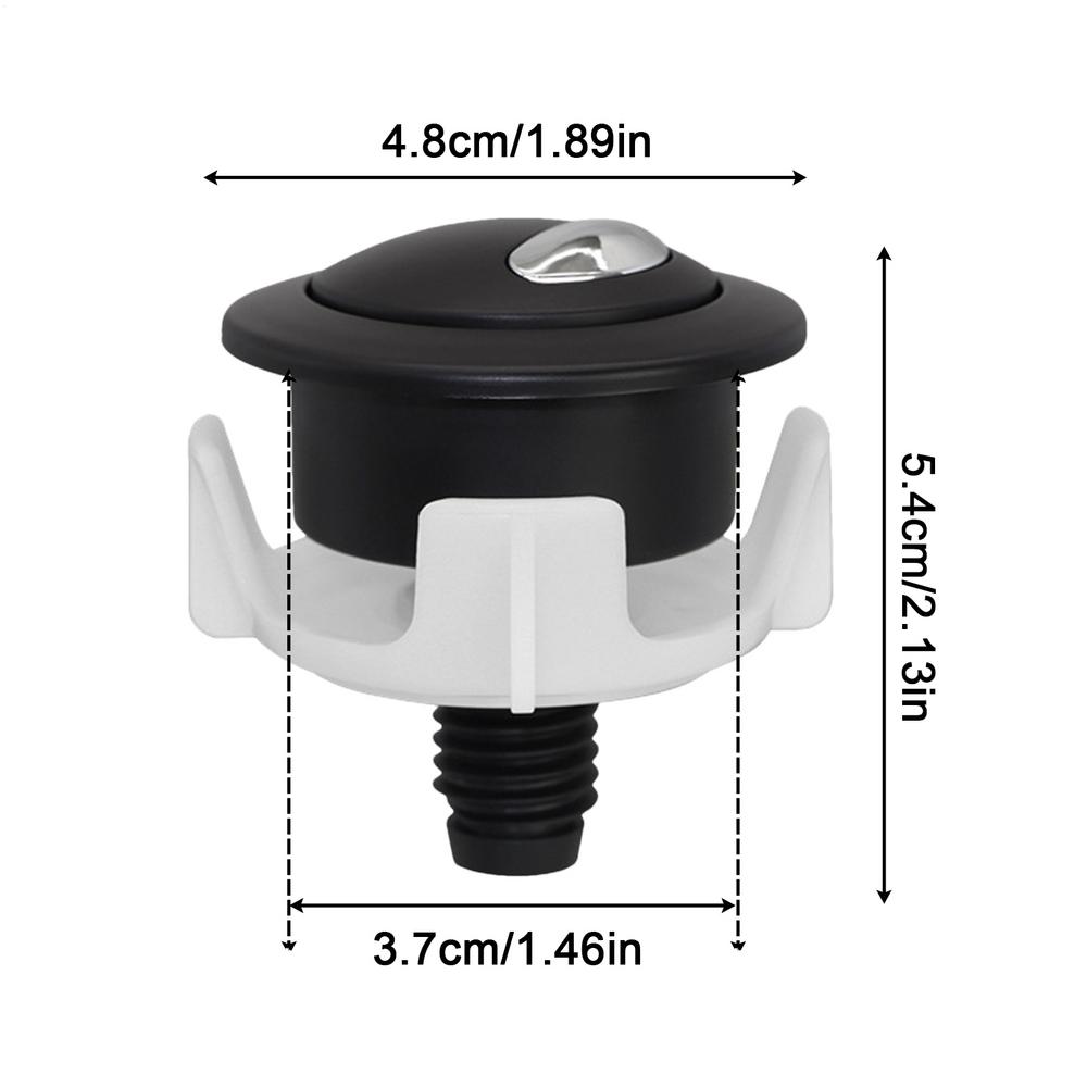 Toilet Push Button Replacement High-Performance Flusher Toilet Button Two Flush Options Tank Parts Easy Maintenance Plumbing