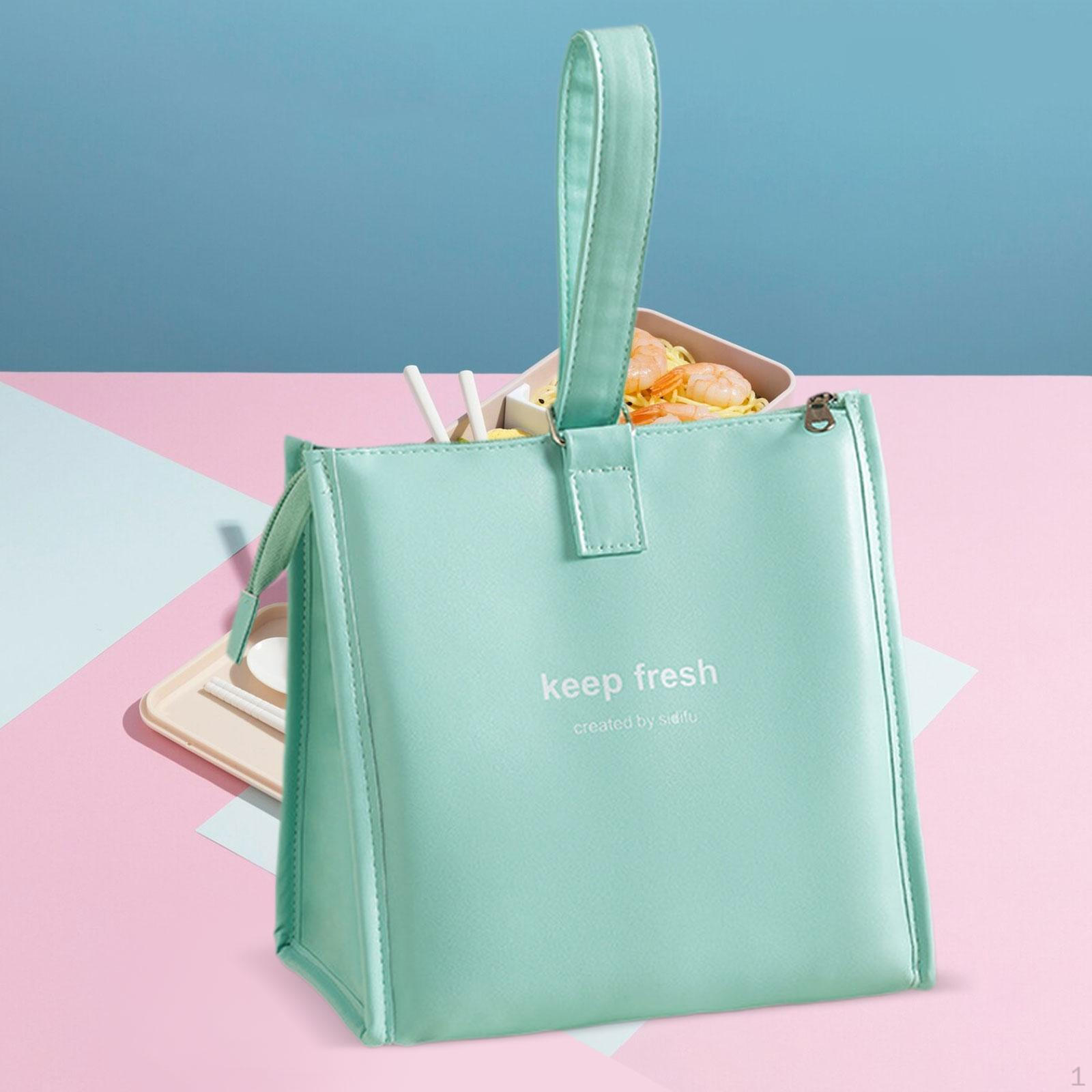 

Изолированная сумка-холодильник, термосумка Bento для путешествий, кемпинга, пикника зелёный