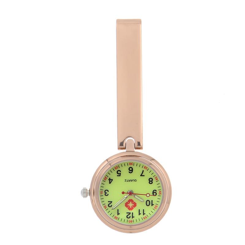 Engraved Women's Nurse Pendant Brooch Watch for Medical Use