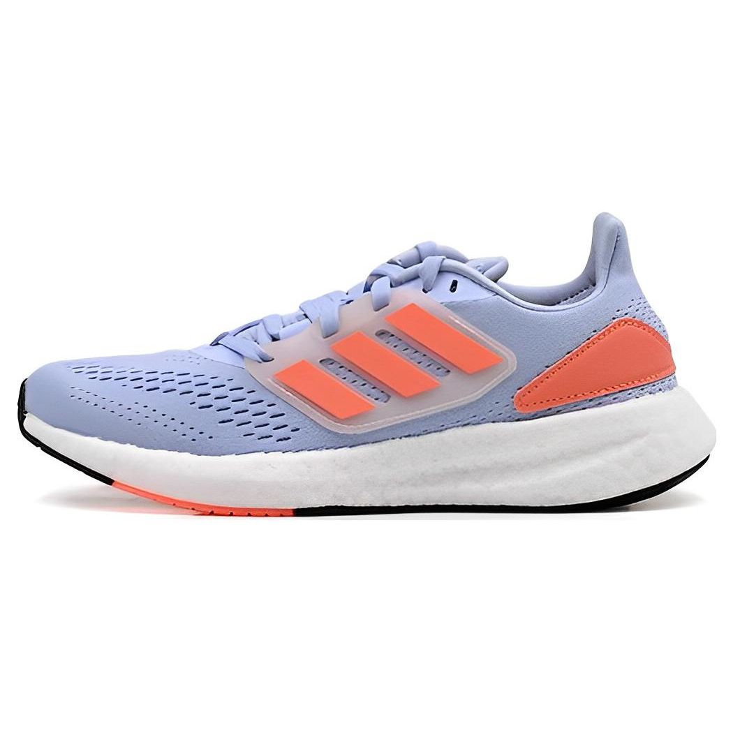 

Adidas Pureboost 22 Round Toe Lace-Up Slip-Resistant Durable Lightweight Low-Top Running Shoes Unisex Sneakers Gray Blue GZ2598 40