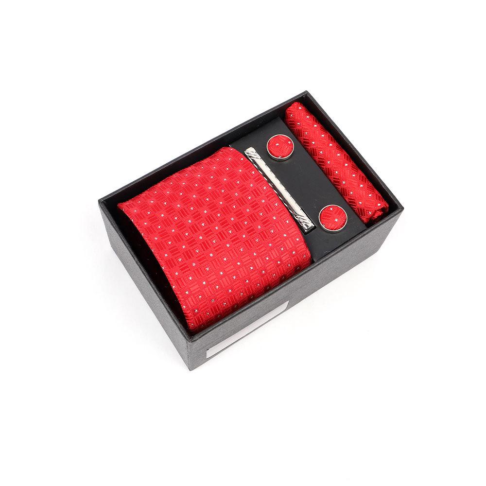 Luxury Men's Tie Gift Box with High-End Jacquard Embroidery