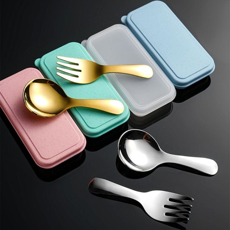 Portable Stainless   Spoon Fork Set Ideal For Picnics Office Dorm Dishwasher Safe