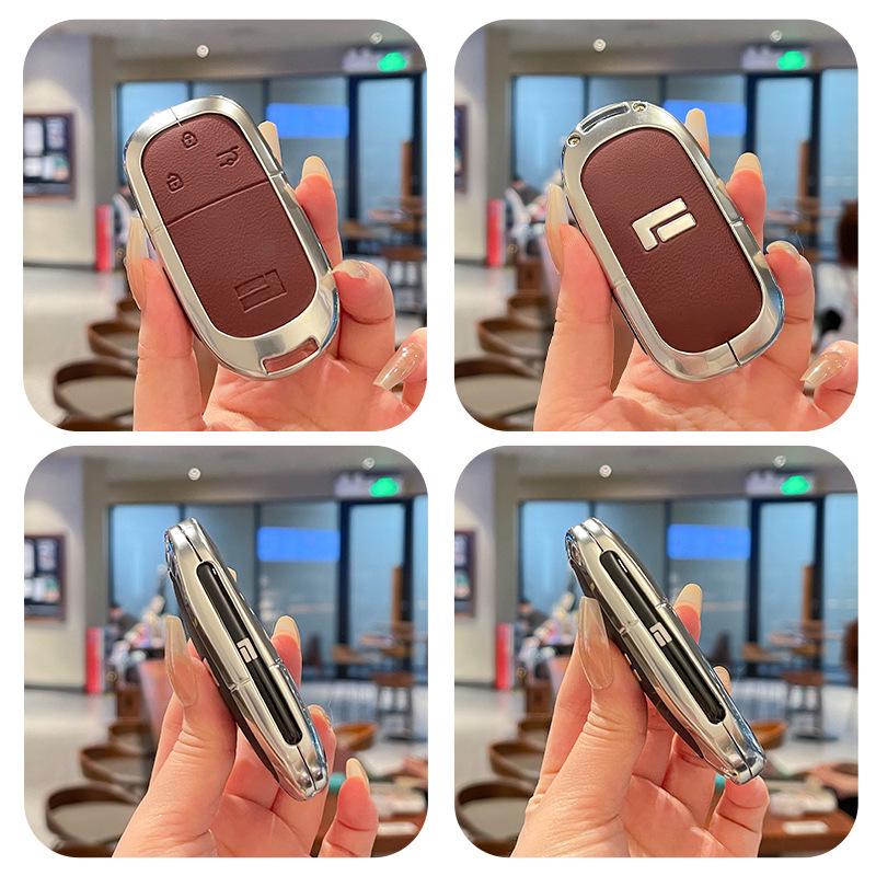 2023 Jishi 01 Key Case: All-Around Metal & Leather Shell for 7-Seater & Enjoyment 6-Seater Versions